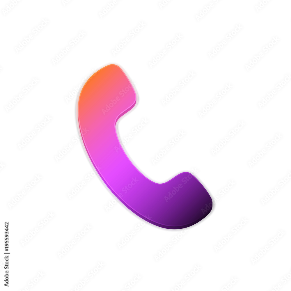 Phone icon. Flat Phone sign isolated Phone icon. Flat Phone sign isolated