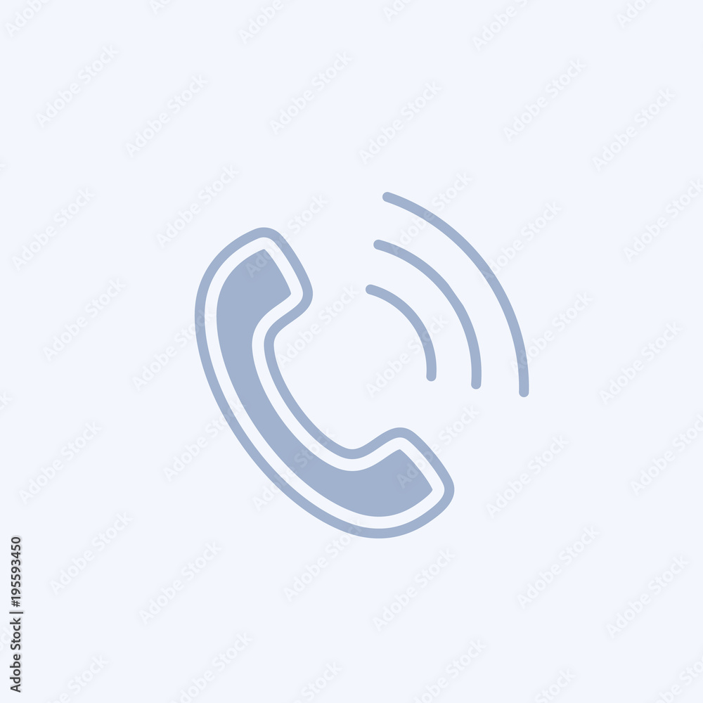 Fototapeta premium Phone icon. Flat Phone sign isolated
