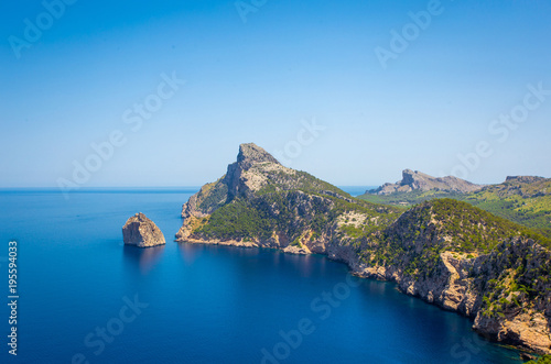 View of Cap Formentor in Mallorca, Spain