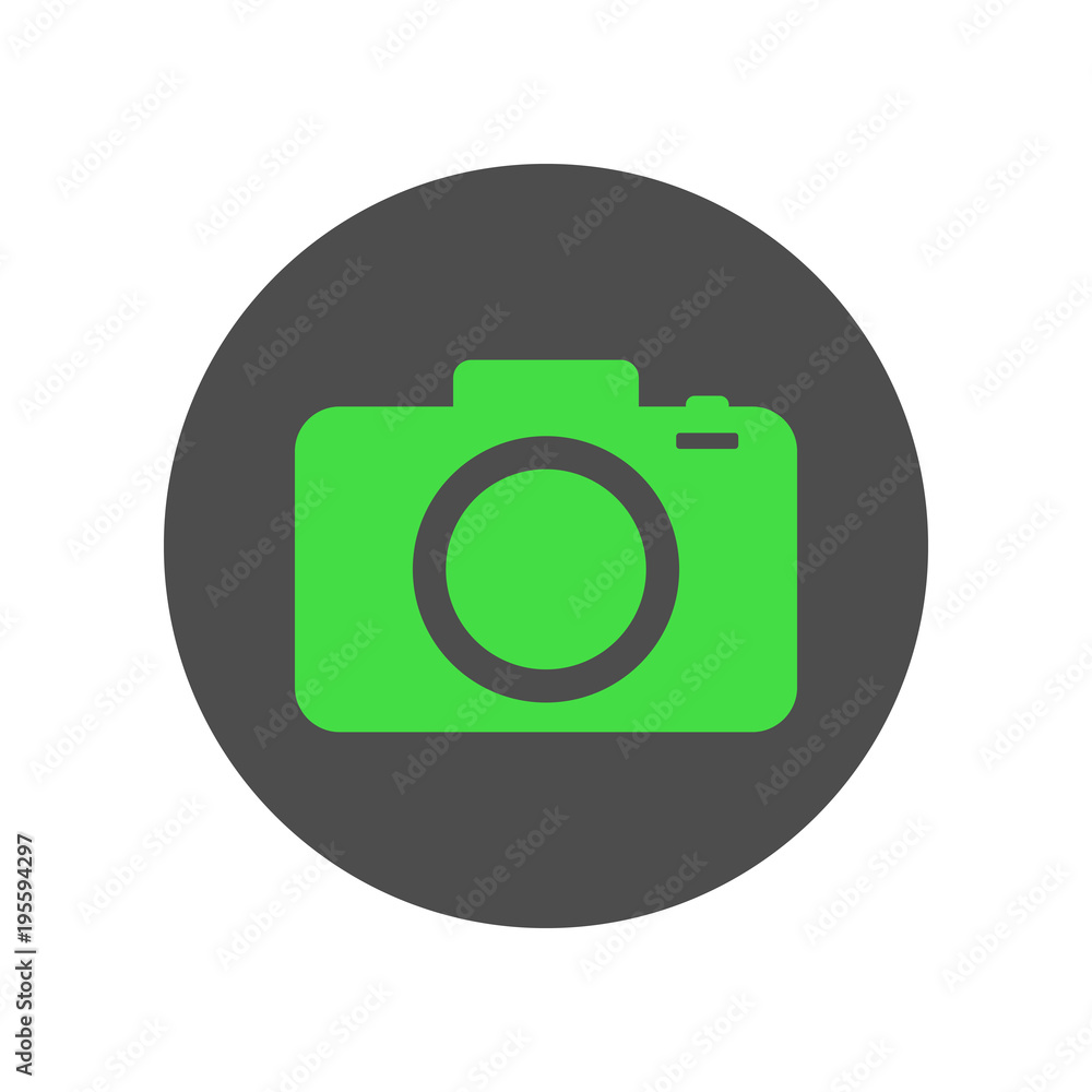 Digital photo camera icon. Vector. Digital photo camera icon. Vector.