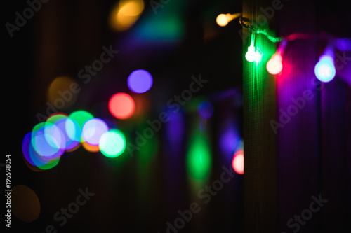 Color lights in the dark 