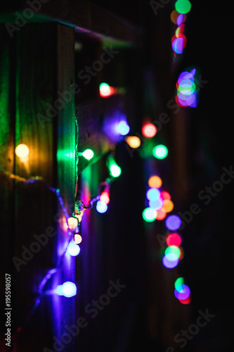 Color lights in the dark 