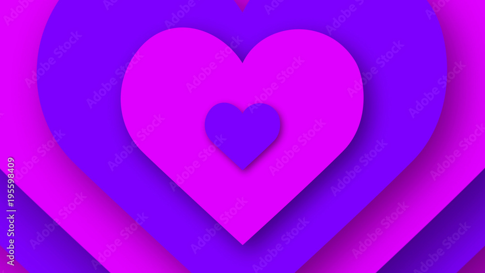 Love hearts abstract background