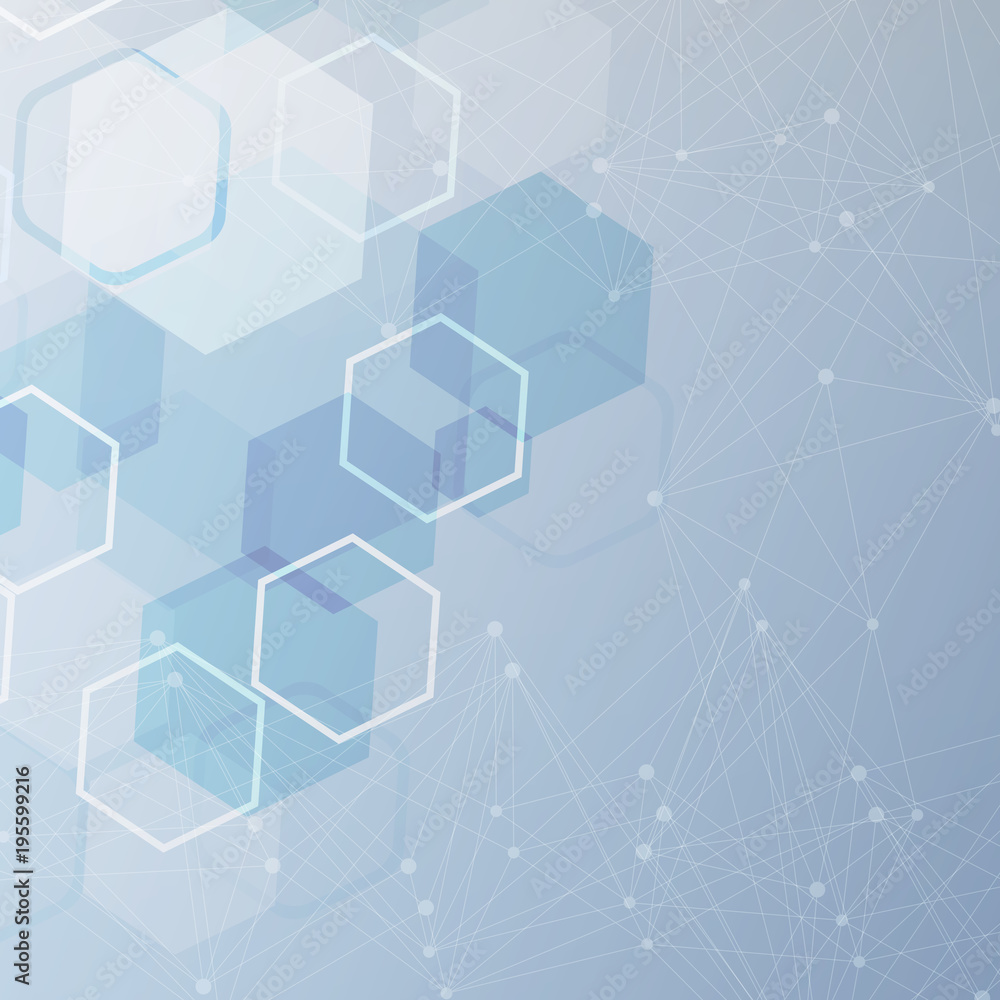 Geometric abstract background with connected line and dots. Structure molecule and communication. Scientific concept for your design. Medical, technology, science background. illustration. Geometric abstract background with connected line and dots. Structure molecule and communication. Scientific concept for your design. Medical, technology, science background. illustration.