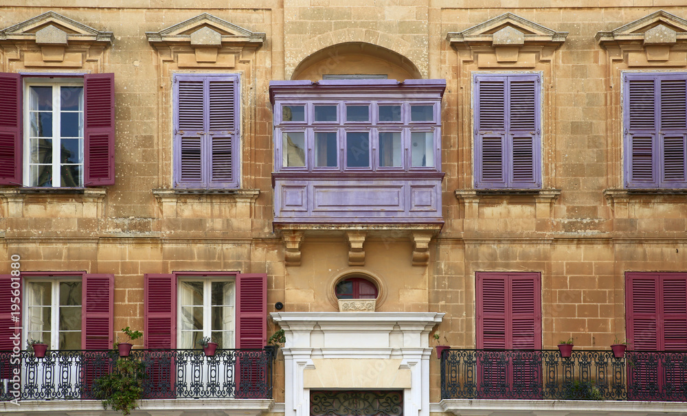 Fototapeta premium Maltese bowindow Mdina
