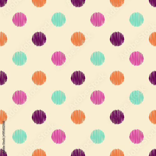 seamless polka dots textured pattern