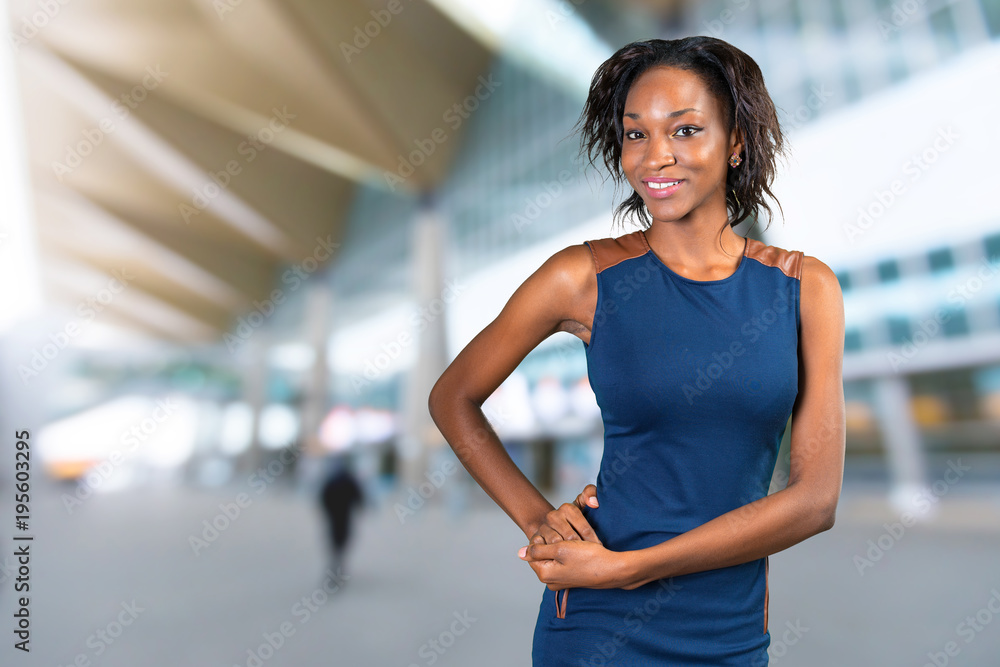 Portrait of beautiful African American businesswoman