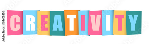 CREATIVITY Vector Letters Icon