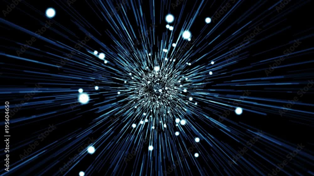Space lines tunnel, abstract scene of flight in space. seamless loop Space lines tunnel, abstract scene of flight in space. seamless loop