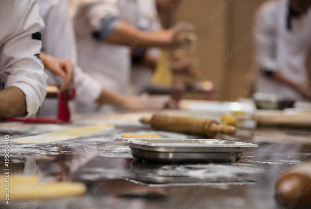 Obraz premium gourmet pasta making theme