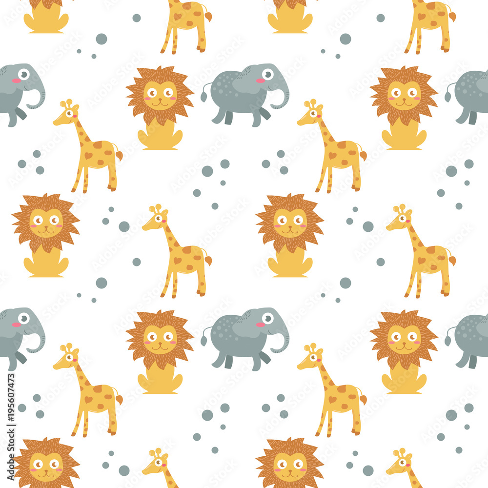 Fototapeta premium Children's seamless pattern. Vector