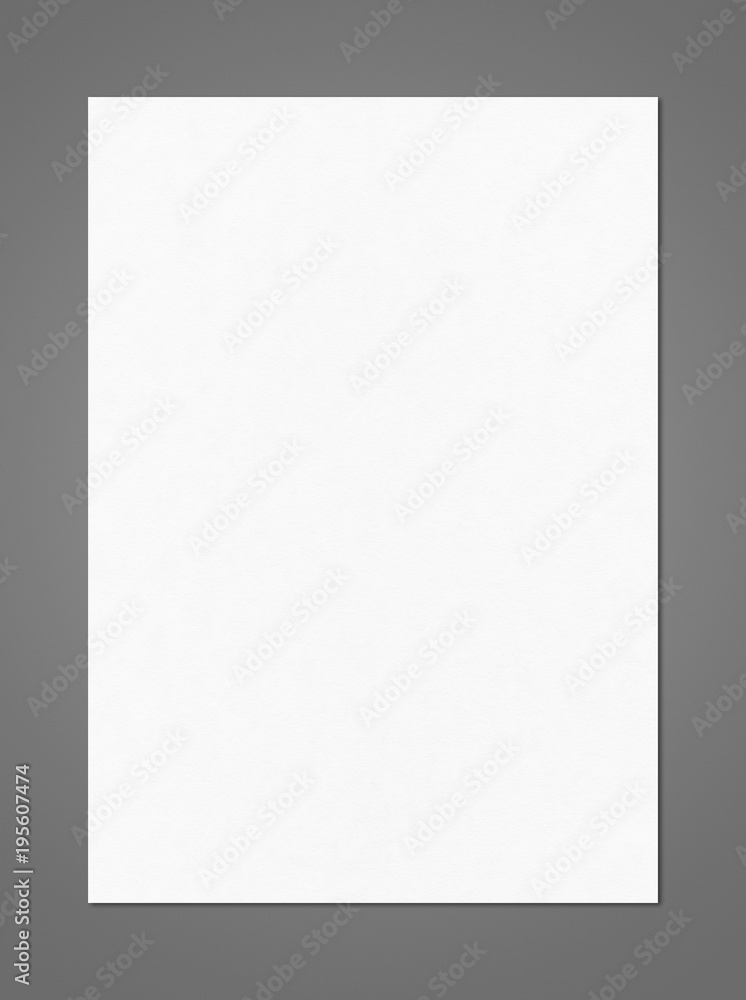 Blank White A4 paper sheet mockup template Stock Photo | Adobe Stock