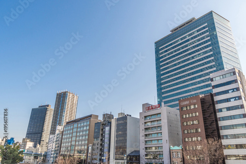 Osaka cityscape - Nakanoshima district - Osaka Japan