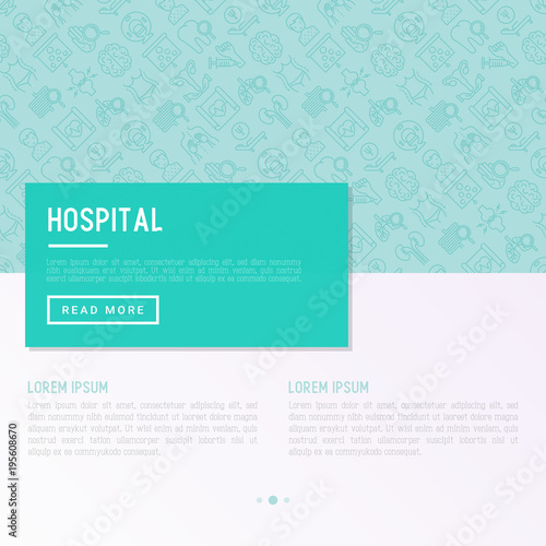 Hospital concept with thin line icons for doctor's notation: neurologist, gastroenterologist, manual therapy, ophtalmologist, cardiology, allergist, dermatologist. Vector illustration for clinic.