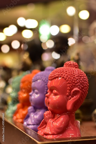 Cute Buddha statues in Chinese market
