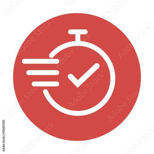 Fast time vector icon.