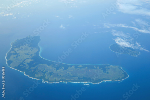 Tropical islands aerial view photo