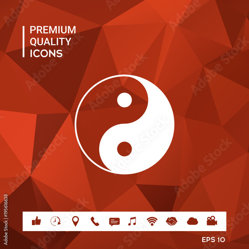 Yin yang symbol of harmony and balance