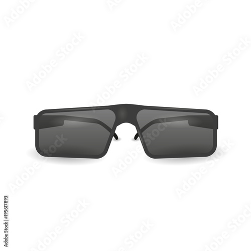 3D glasses vector illustration isolated on a white background.