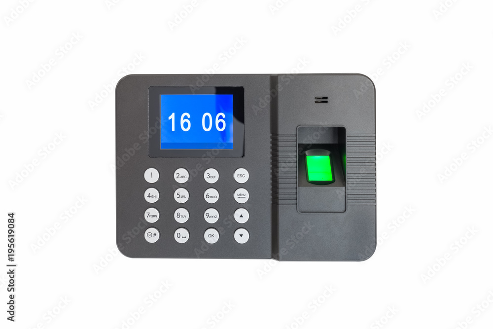 fingerprint attendance machine isolated fingerprint attendance machine isolated