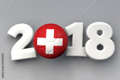 Free Download 2018 Switzerland flag football background. 3D Rendering - GFXLoad