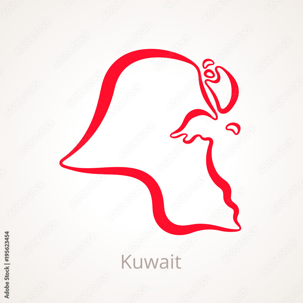 Kuwait - Outline Map Kuwait - Outline Map
