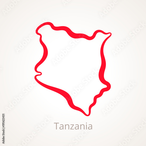 Tanzania - Outline Map