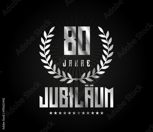 80 Jubilaeum silber