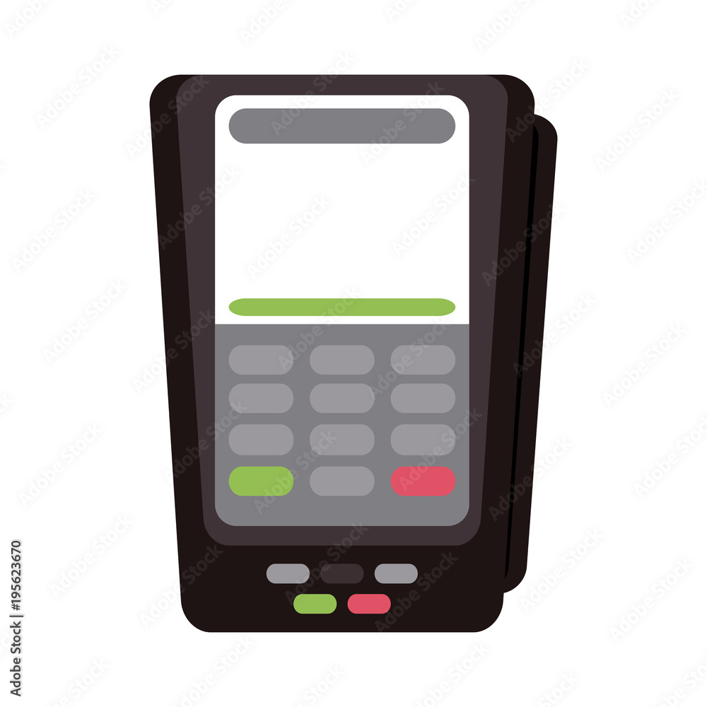 Dataphone electronic payment vector illustration graphic design Dataphone electronic payment vector illustration graphic design