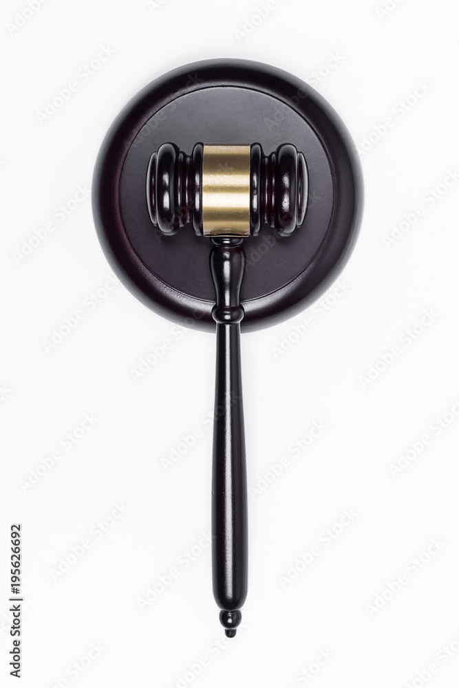 the Hammer Judge on white background. the Hammer Judge on white background.