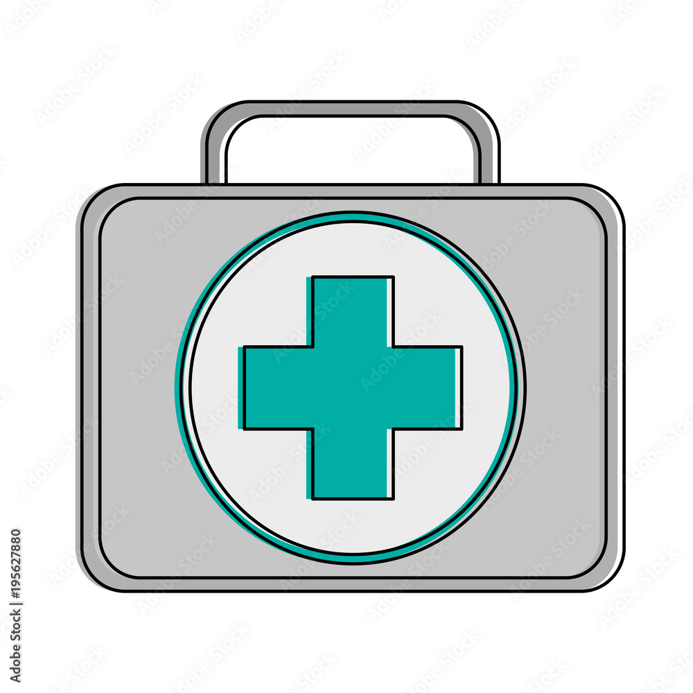 First aids suitcase vector illustration graphic design First aids suitcase vector illustration graphic design