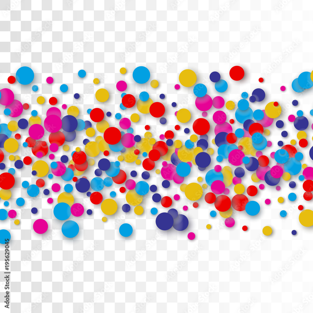 Abstract background with falling confetti Abstract background with falling confetti