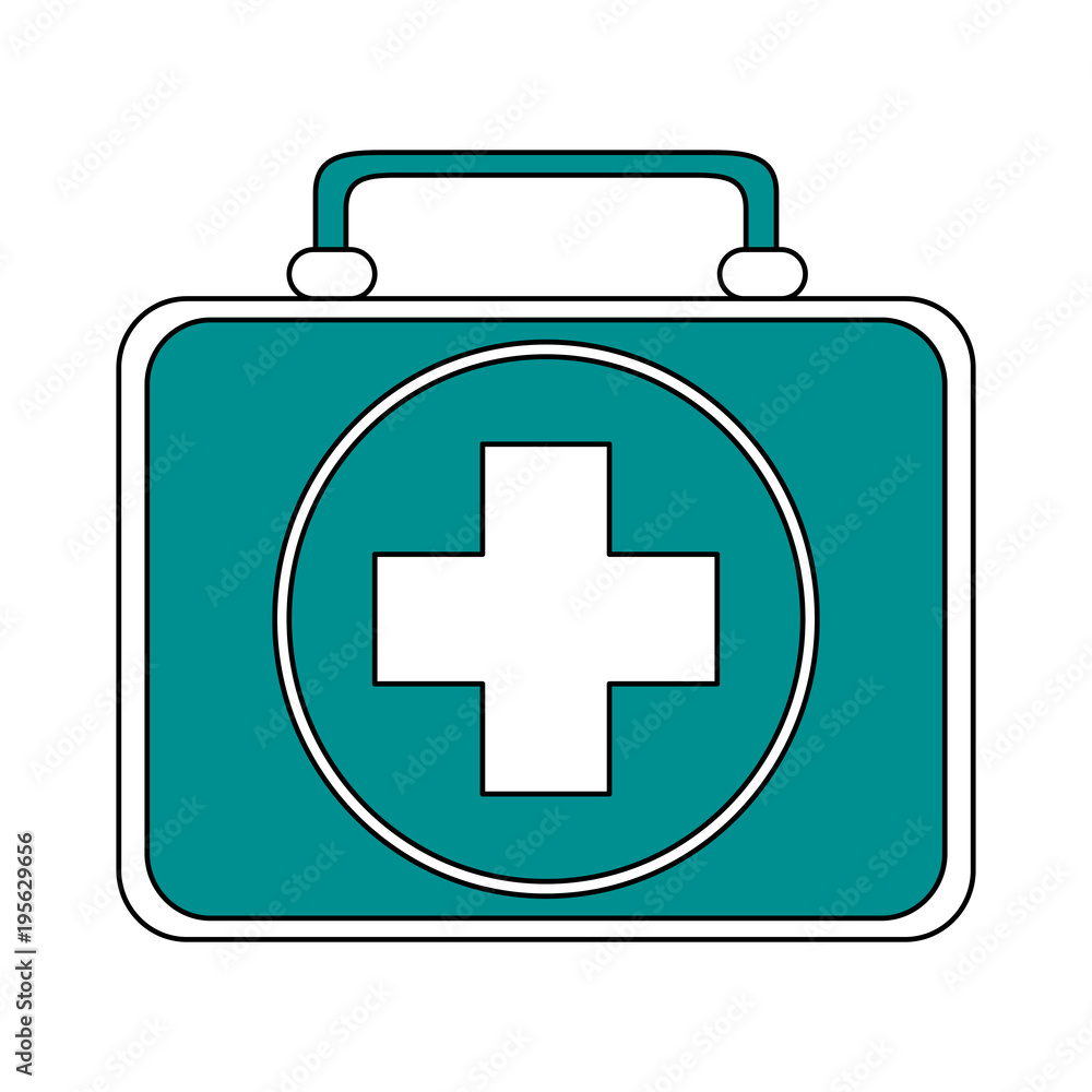 First aids suitcase vector illustration graphic design First aids suitcase vector illustration graphic design