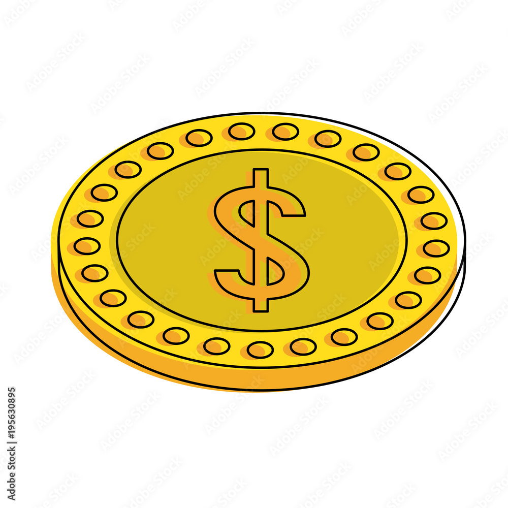 Money coin cartoons vector illustration graphic design Money coin cartoons vector illustration graphic design