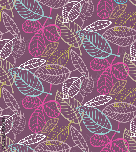 Floral pattern - hand drawn doodle background