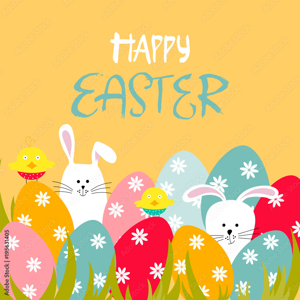 Easter greeting card. Easter greeting card.