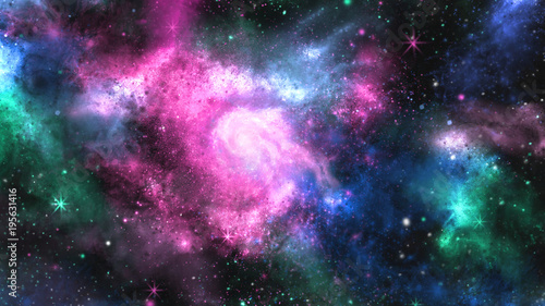 A Space of the galaxy  atmosphere with stars at dark background