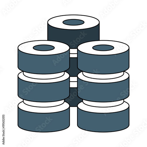 Database disks technology vector illustration graphic design