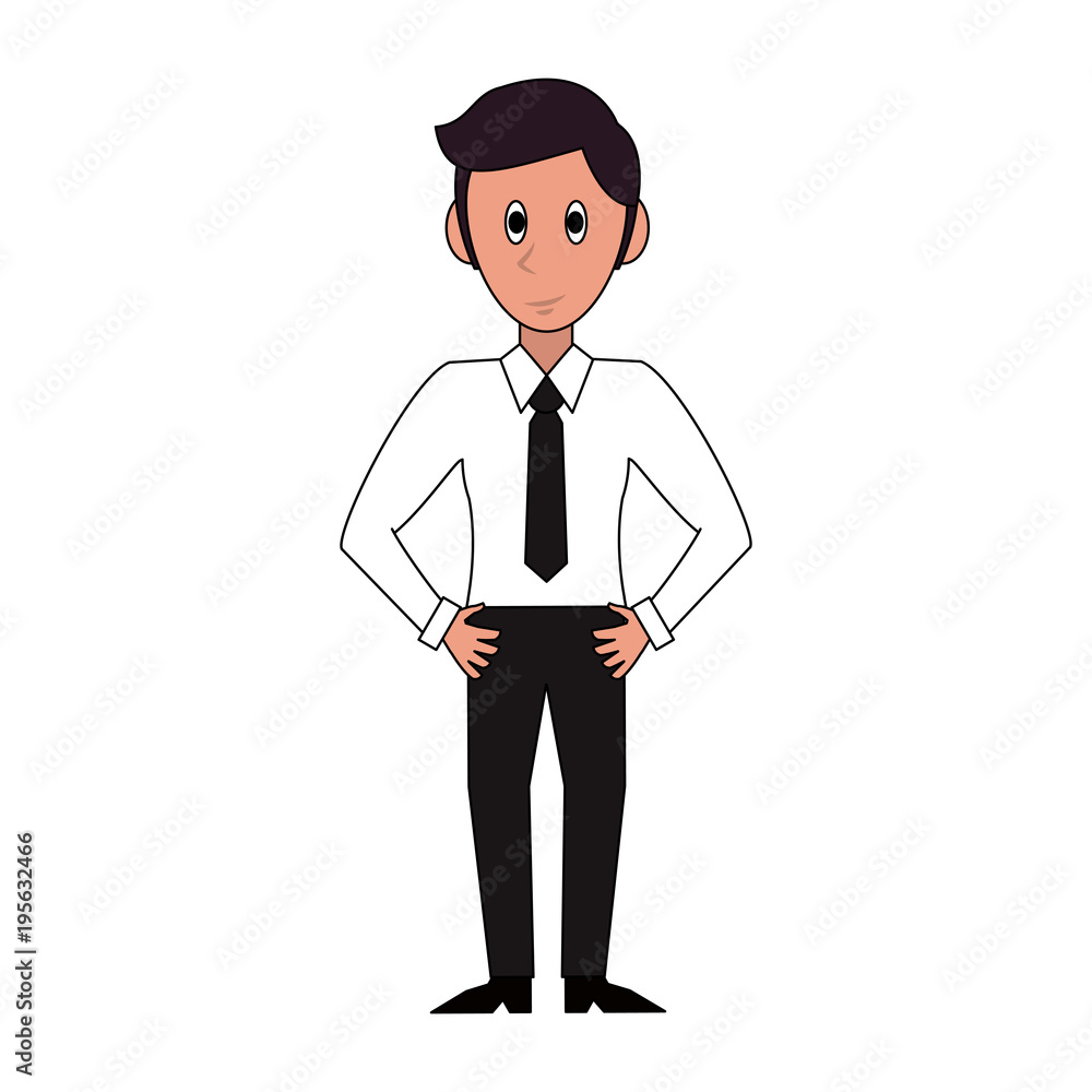 Businessman with suit cartoon vector illustration graphic design Businessman with suit cartoon vector illustration graphic design