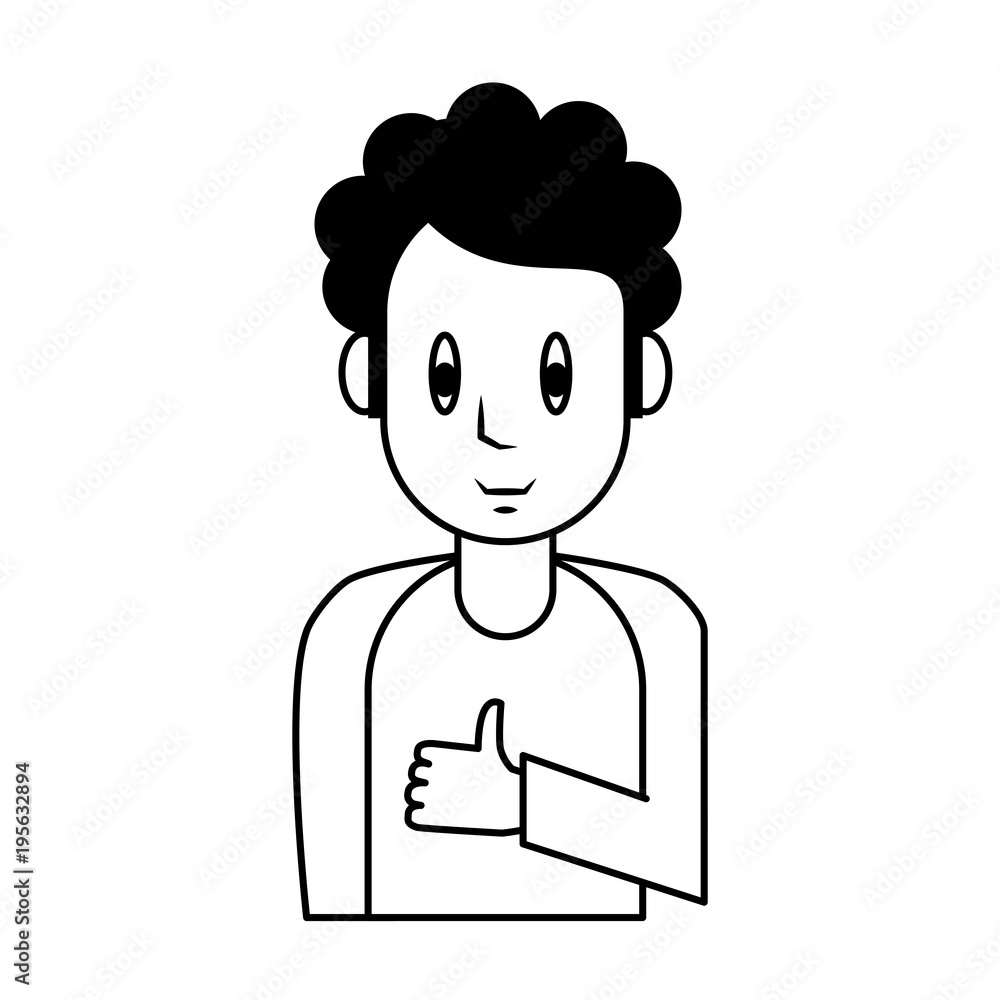Young man cartoon vector illustration graphic design Young man cartoon vector illustration graphic design
