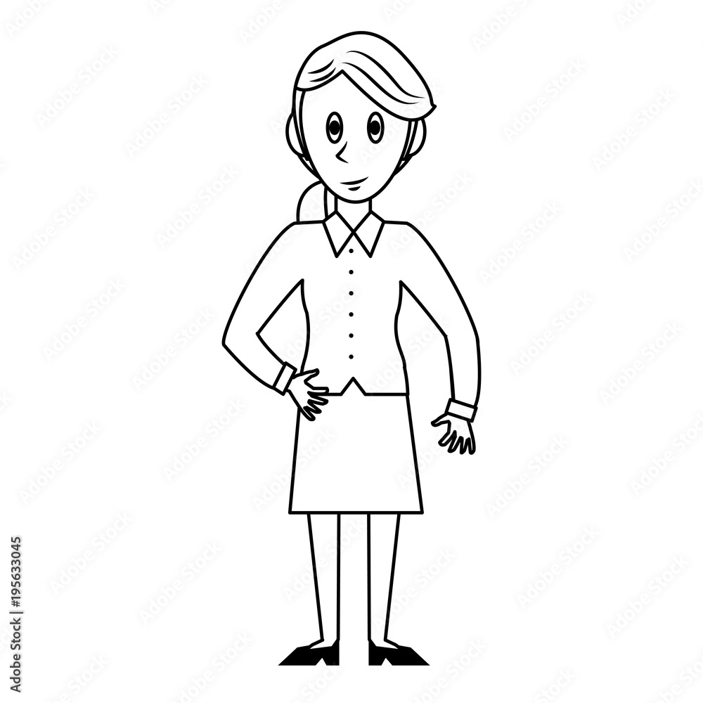 Business woman cartoon vector illustration graphic design Business woman cartoon vector illustration graphic design