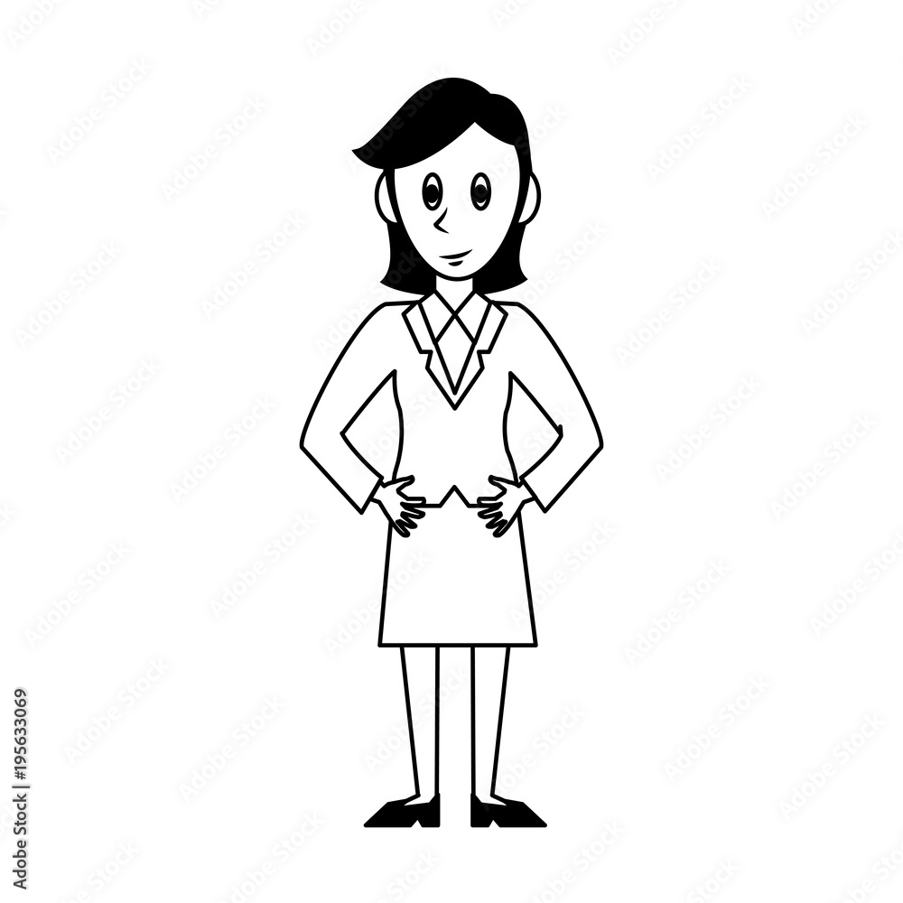 Business woman cartoon vector illustration graphic design Business woman cartoon vector illustration graphic design