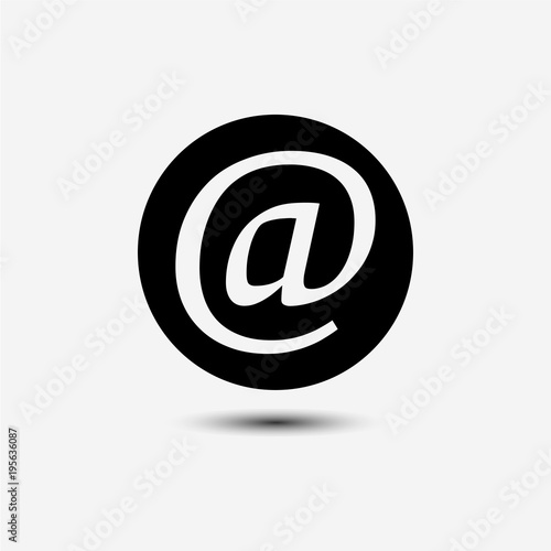Email sign icon
