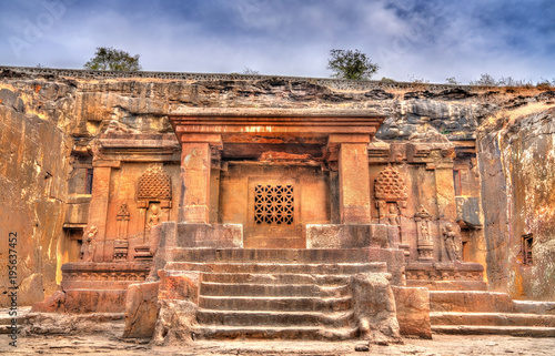 The Dashavatara hindu temple, cave 15 at the Ellora Caves Complex - India