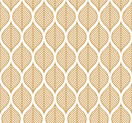 Fototapete Retro-Muster Geometrisches Blättermuster in abstrakter Textur  © daniela