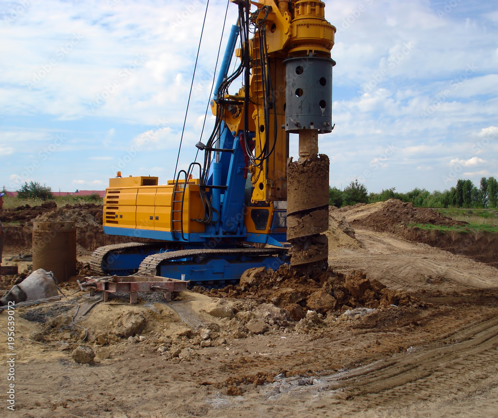 View of drilling machine
