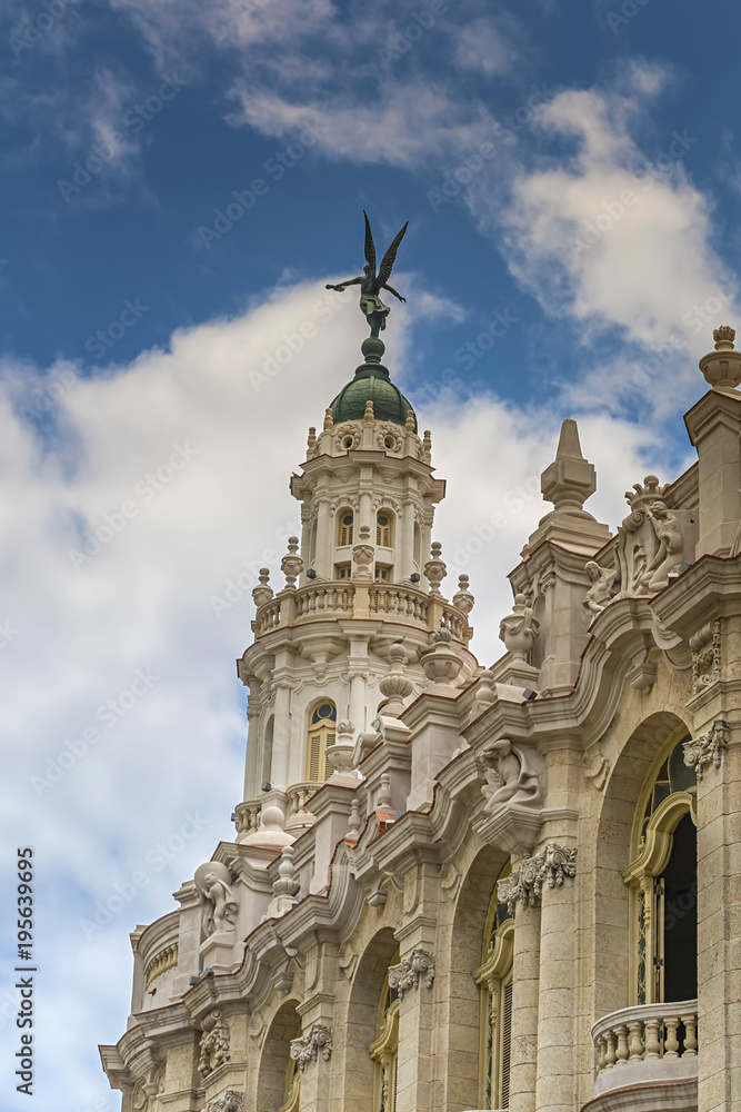Tower of the Gran Teatro de la Habana in Havana, Cuba