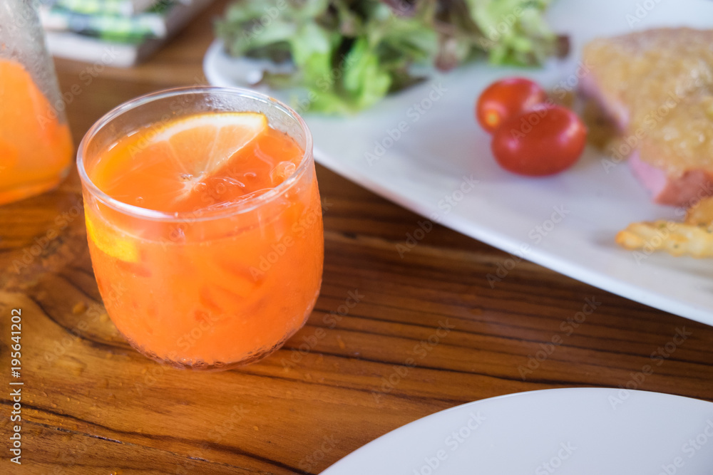 Delicious and healthy carrot juice Delicious and healthy carrot juice