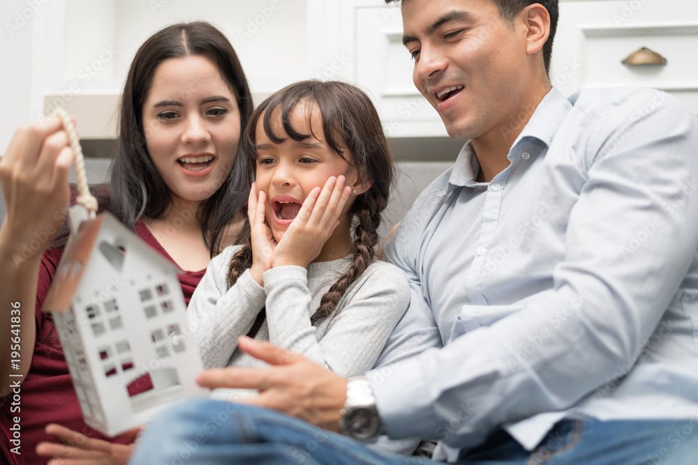 Happy Family spending time together at home.In selective focus. Happy Family spending time together at home.In selective focus.