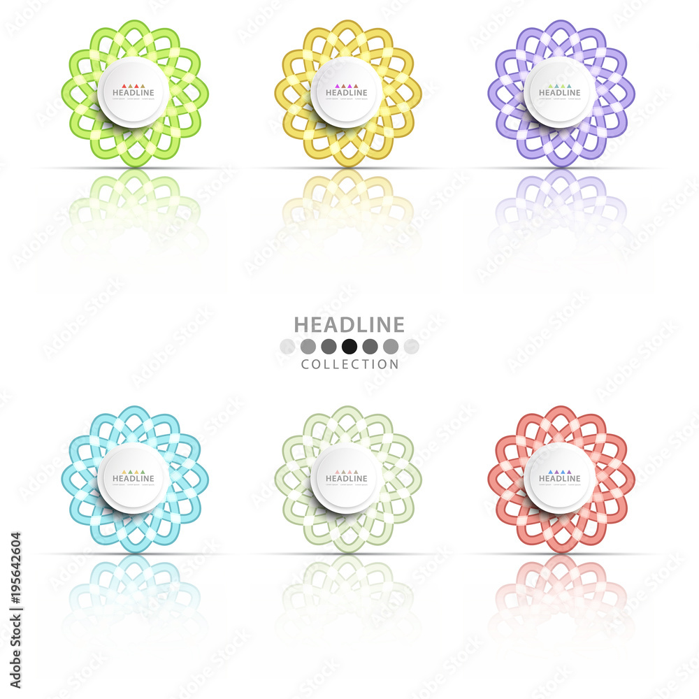 Brochure header layout template Brochure header layout template